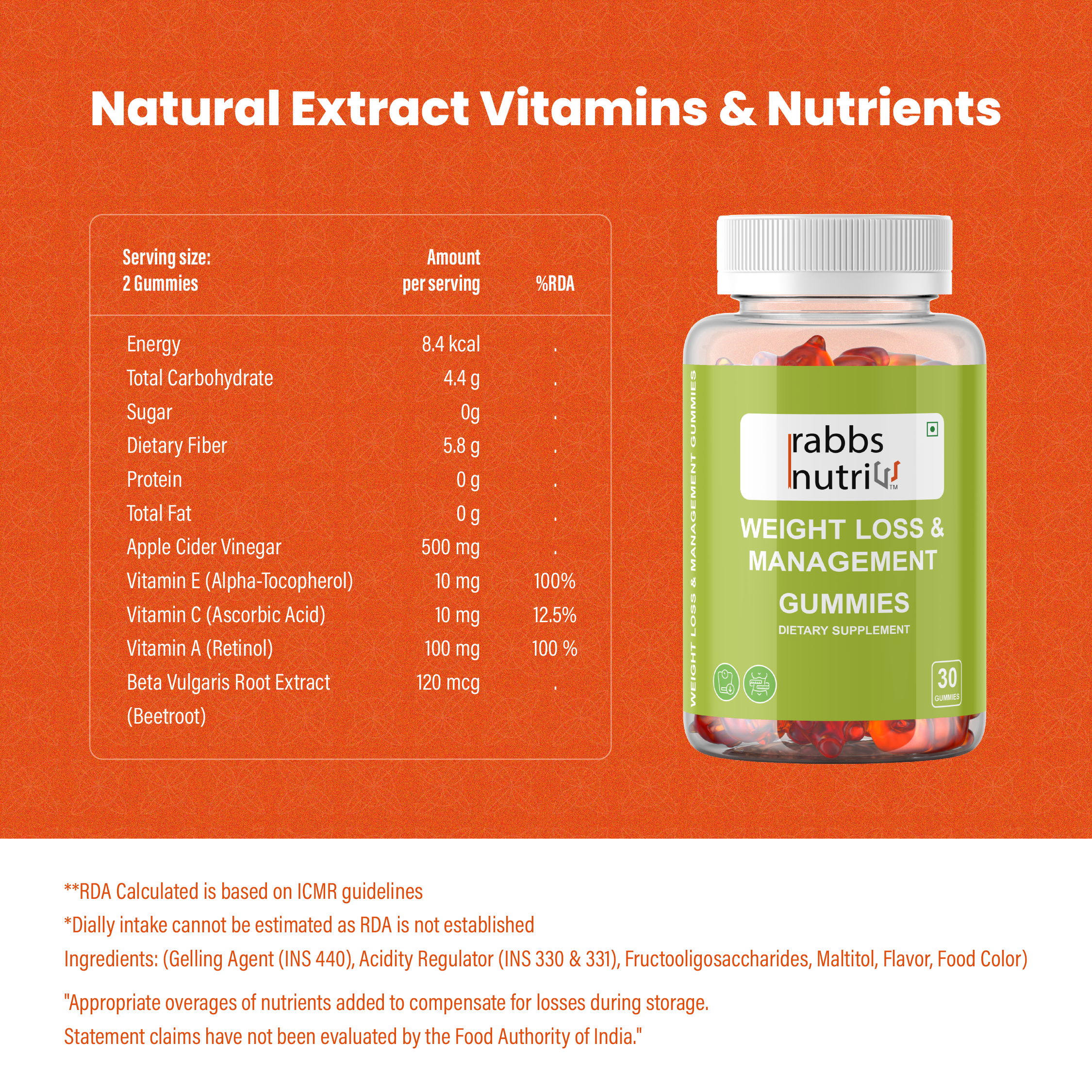 Gummies for Weight Loss  | 30 Gummies 40% Discount | Rabbs Nutri | COD avaialble