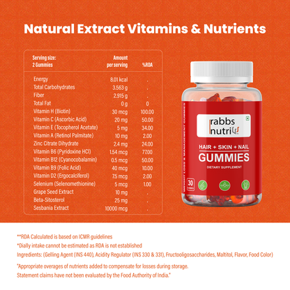 3.Gummies for Hair, Skin, Nail | 1 Solution for 3 Problems | 60 Gummies 37.47% Discount | Rabbs Nutri | COD avaialble