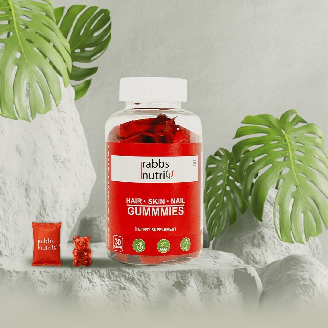 O Rabbs Gummies for Hair, Skin, Nail | 1 Solution for 3 Problems | 120 Gummies ...